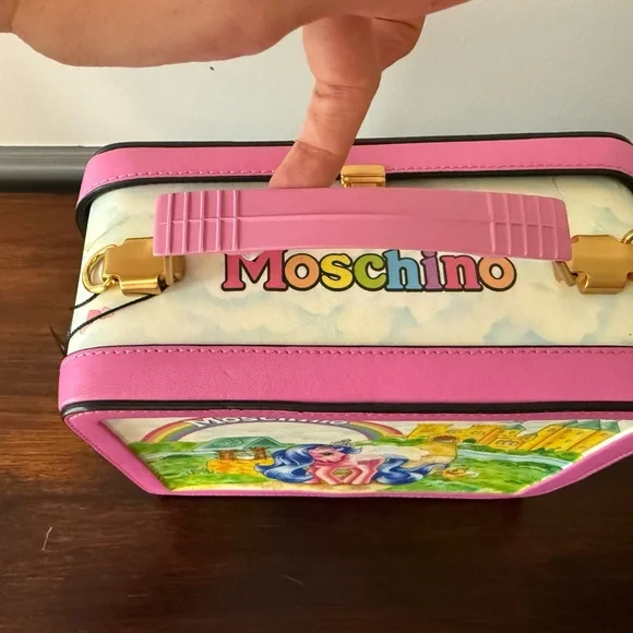 Moschino Pink and Multicolor Castle My Little Pony Bag - Picture 2 of 12
